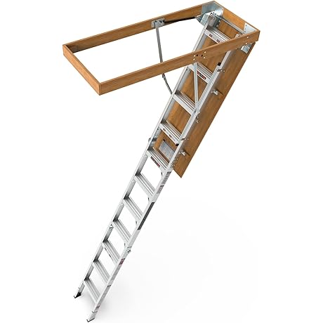 Aluminum Folding Staircase for Attic Access
