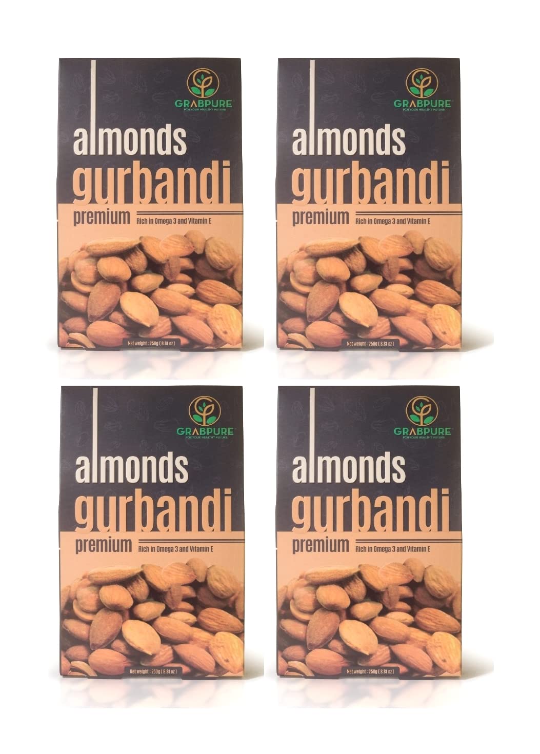 GRABPURE 100% Pure Afghan Gurbandi Almonds/Gurbandi Badam 250 Grams (Rich In Oil) (Pack Of 4), Dried (B09S11T4VQ) Amazon Price History, Amazon Price Tracker