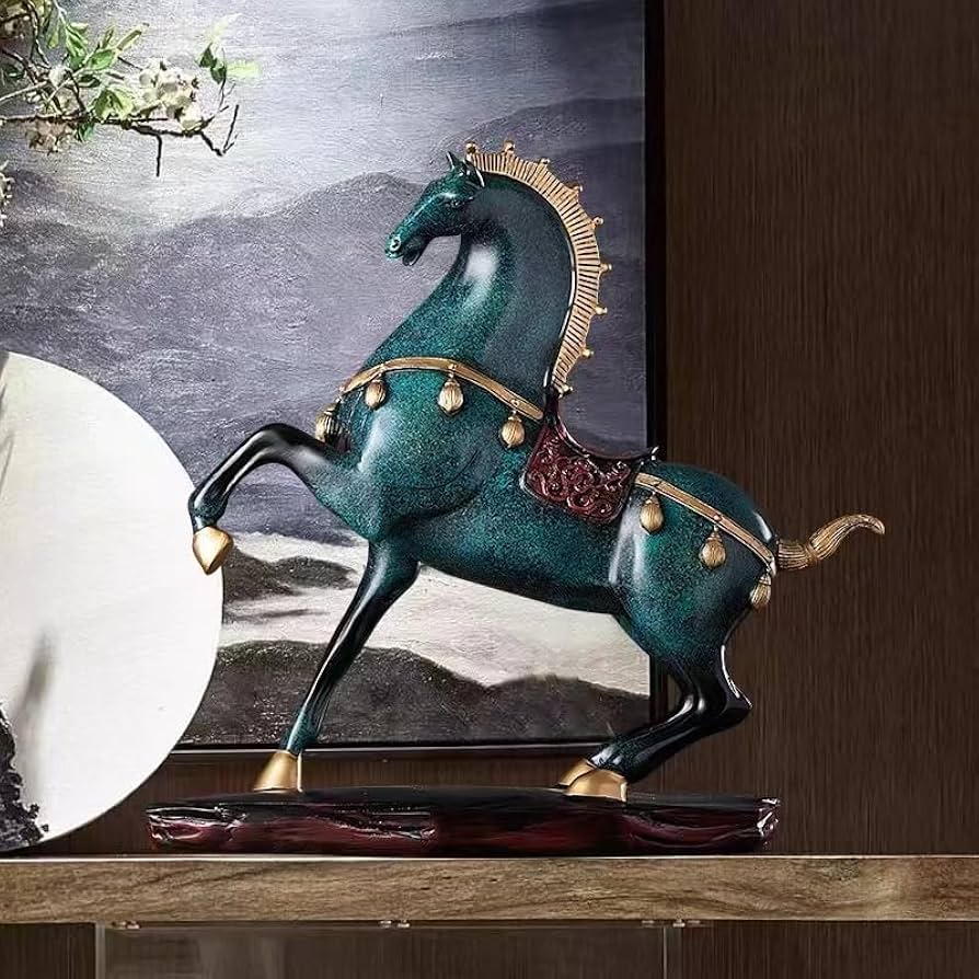 Amazon.co.jp: 馬の置物 縁起物 開運 店舗装飾品 寝室 玄関飾り 北欧
