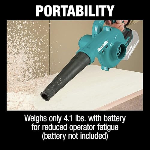 Miniatura 9 de Makita XBU05Z 18V LXT® Soplador inalámbrico de iones de litio, solo herramienta verde azulado,verde (camo green),https://www.amazon.com/dp/undefined