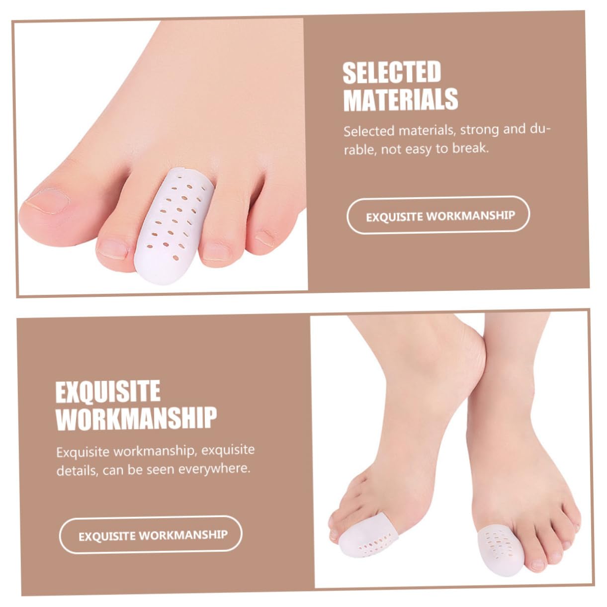 BEBEMOKO 6 Pack Hallux Straightener Protective Covers Separator for High Heels Sports