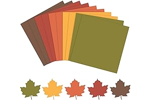AnyDesign 12x12 Inch Fall Color Assorted Card Stock Paper