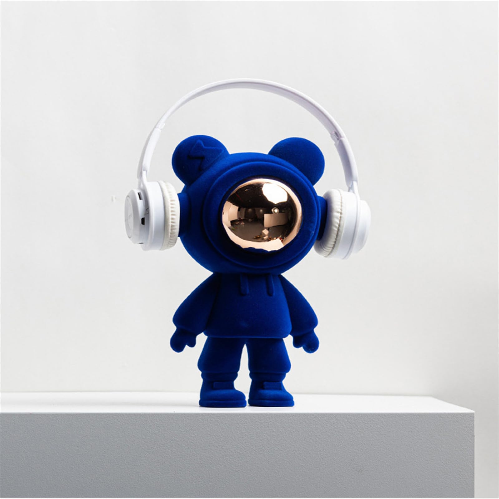 Statua astronauty urocze dekoracje imprezowe odpowiednie do centrów handlowych, salonu, biura, na biurko, regał na książki, dekoracja domu (niebieski)