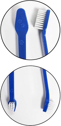 Miniatura 4 de Pets First Cepillo de dientes para perros con cerdas más suaves, extra grande, largo de doble cara para dientes pequeños y grandes, juego de 2,