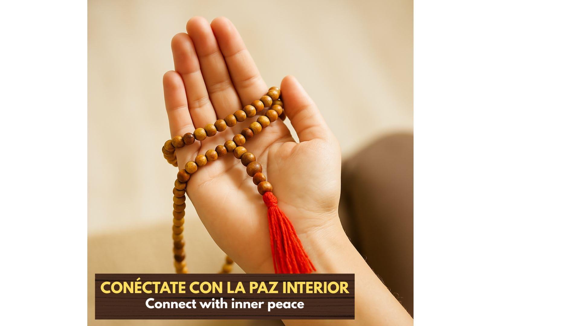 Palo Santo Mala | INKANAT | Meditationshalskette | 100% natürliches heiliges Holz | Energie, Gleichgewicht und Spiritualität - Japa Mala 108 Perlen