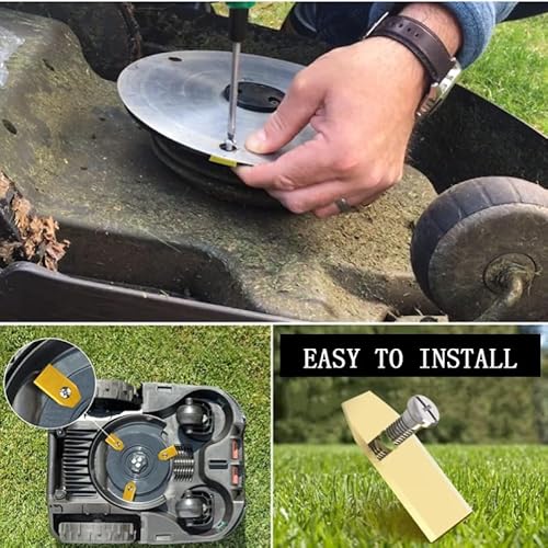 HhBdy Cuchillas Cortacesped de Repuesto 30 Piezas Cuchilla Desbrozadora 0.75mm Cuchillas Automower en Titanio Cuchillas para Sustituir Rápidamente las Cuchillas de los Robots Cortacésped - imagen 5