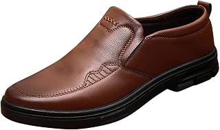 Zapatos de invierno para hombre, talla 47, de moda, retro, informal, de color sólido, conjunto de zapatos de cuero, zapatos de fútbol para hombre
