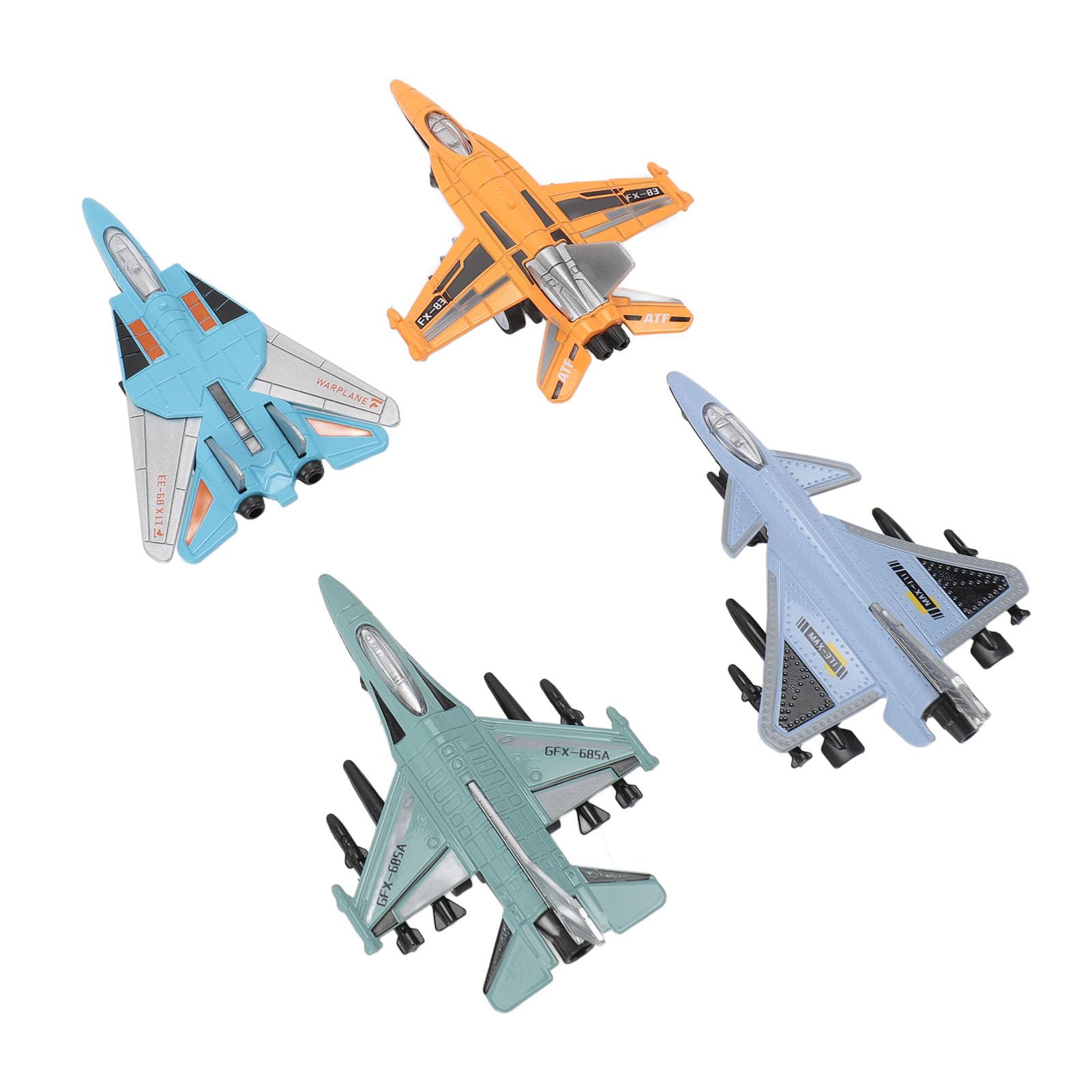 Pilipane Modello da combattimento Lifelese squisito Jet Modello interattivo Fun Fun Airplane Aereo Metal Airplane Statue per bambini piccoli