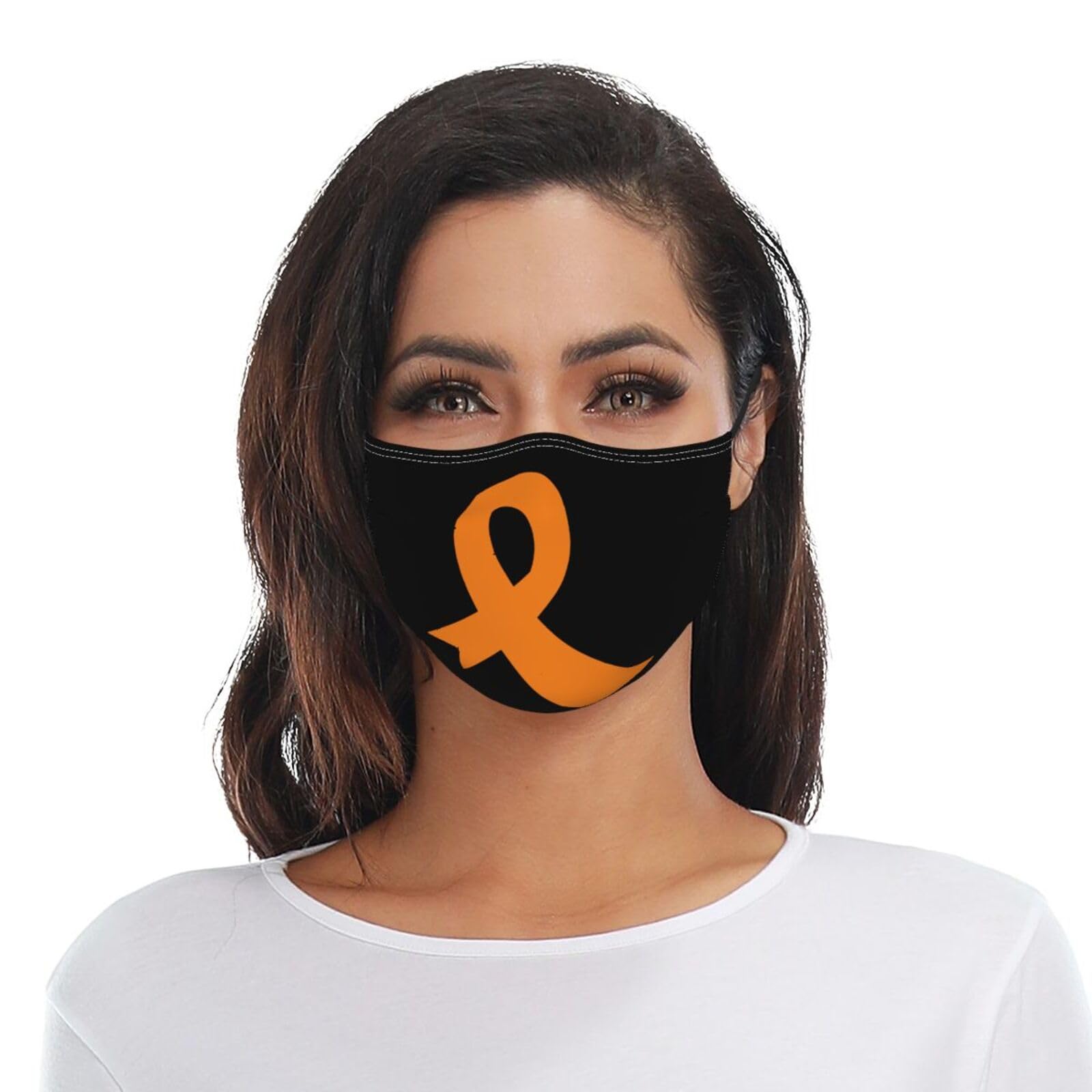 Appendix Cancer Awareness America Flag Orange Ribbon Adult Dust Mask Adjustable Dust Face with 2 Filter36