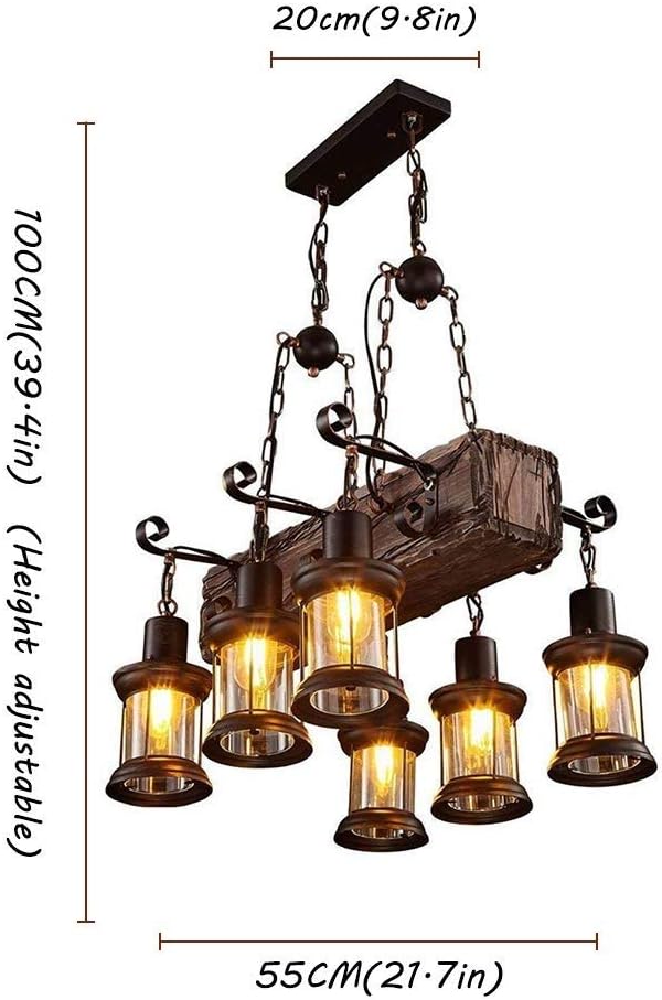 Amazing 🔥 Farmhouse Lighting Industrial Rustic Wood Beam Linear Island Pendant Light Chandelier Lighting Hanging Ceiling Fixture 6-Light One-Day Sale: Up to 50% Off Farmhouse Lighting Industrial Rustic Wood Beam Linear Island Pendant Light Chandelier Lighting Hanging Ceiling Fixture 6-Light