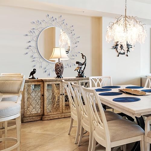 Miniatura 9 de Chende Espejo decorativo único para decoración de comedor, elegante espejo de pared