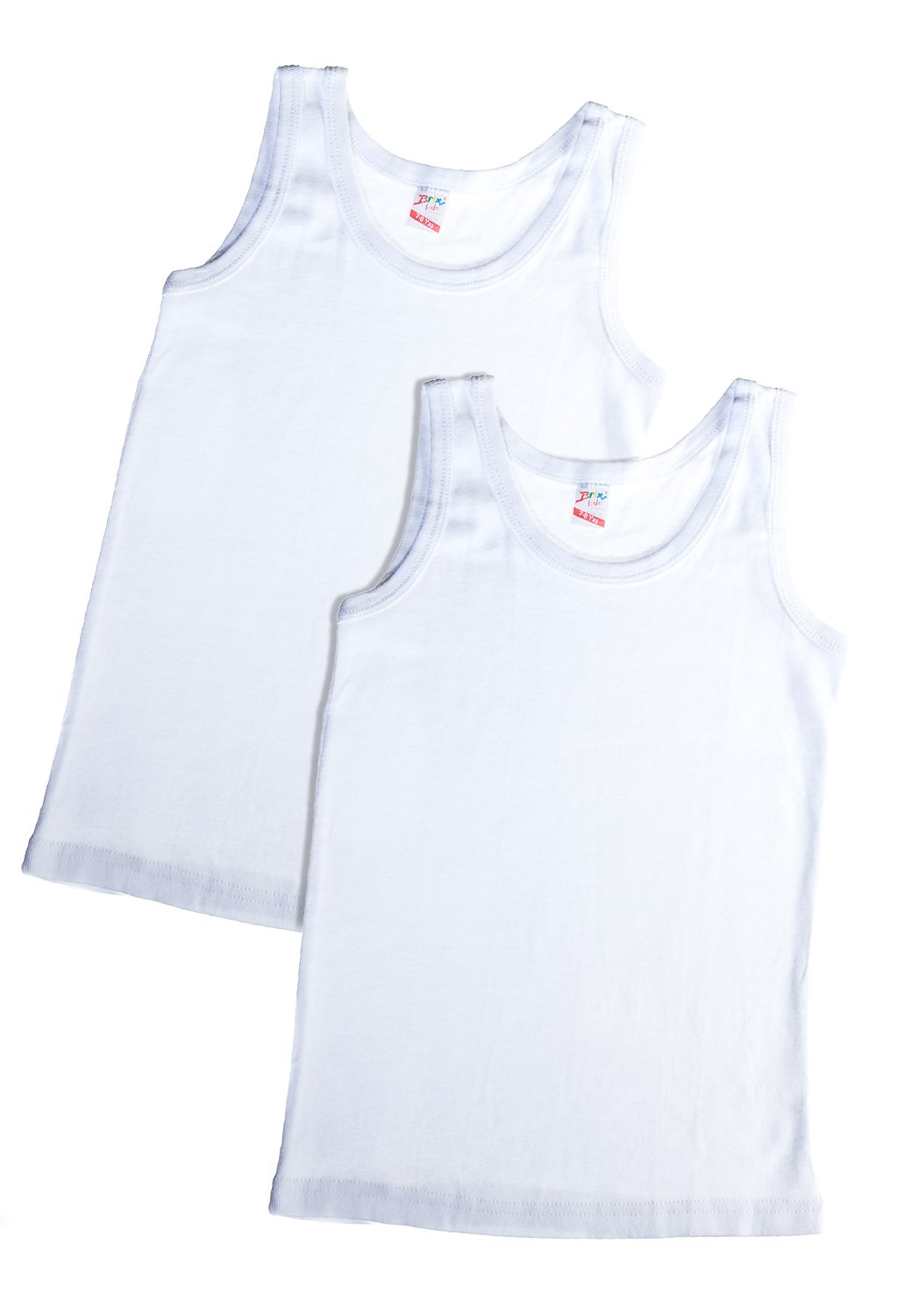 Buy Brix Boys White Tank Tops 100 Cotton Super Soft Undershirts 2 pk