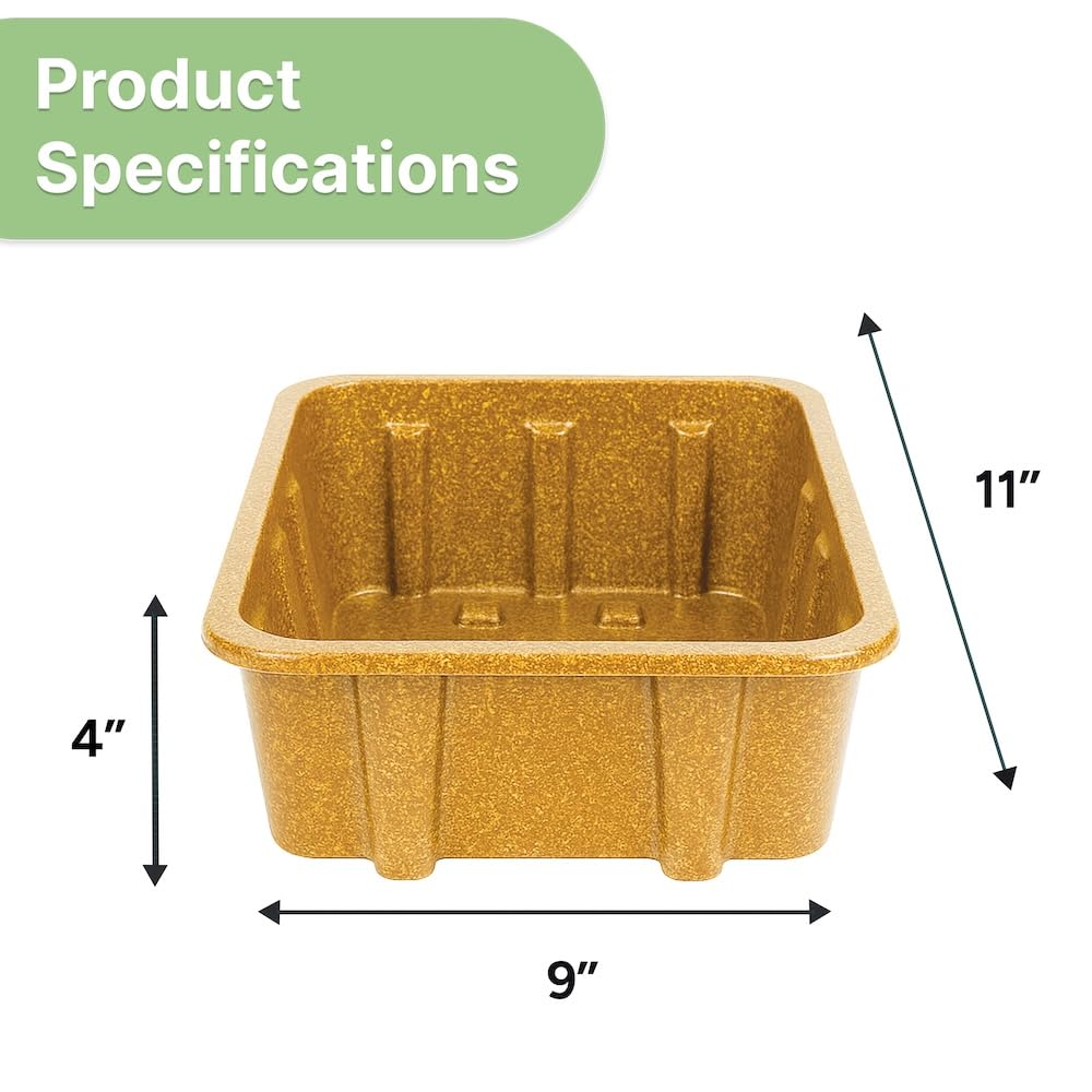 Best Kept 6842BKLB Lot de 3 bacs de rangement empilables – Conteneurs en plastique pour cuisine, salle de bain, travaux manuels et loisirs, bacs de rangement polyvalents légers et durables – Marron