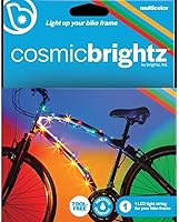 Vista 9 de Brightz CosmicBrightz - Cuerda de luz LED para marco de bicicleta, cuerda de 6.5 pies, funciona con pilas con interruptor de encendido/apagado
