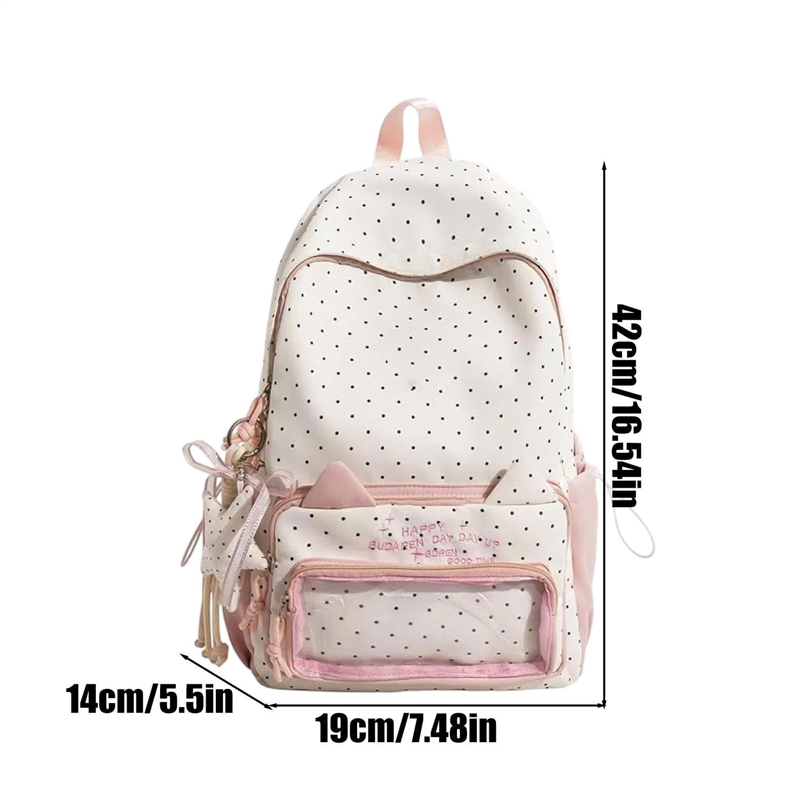 Zaino per la scuola con ciondolo a forma di stella e grande casual, Colore