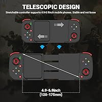 Vista 4 de arVin Mando móvil para juegos para iPhone iOS Android PC, Joystick inalámbrico para iPhone 14131211, iPad, MacBook, Samsung Galaxy S22S21S20, TCL