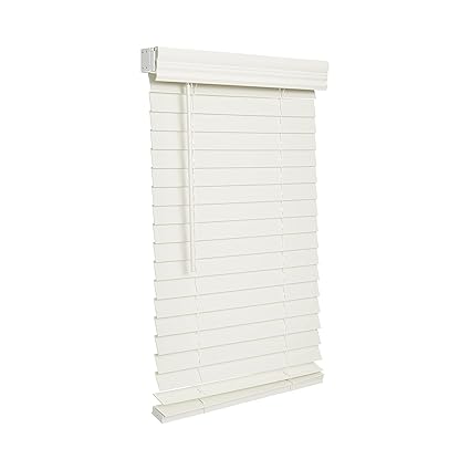 Lotus & Windoware FCX4248WH Faux Wood Blind, 2