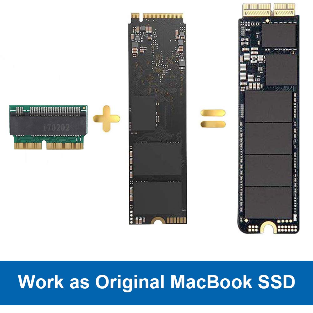 Zerone SSD to NVME Adapter Converter Hard Disk Adaptor Card for 2013 2014 2015 Pro/Air