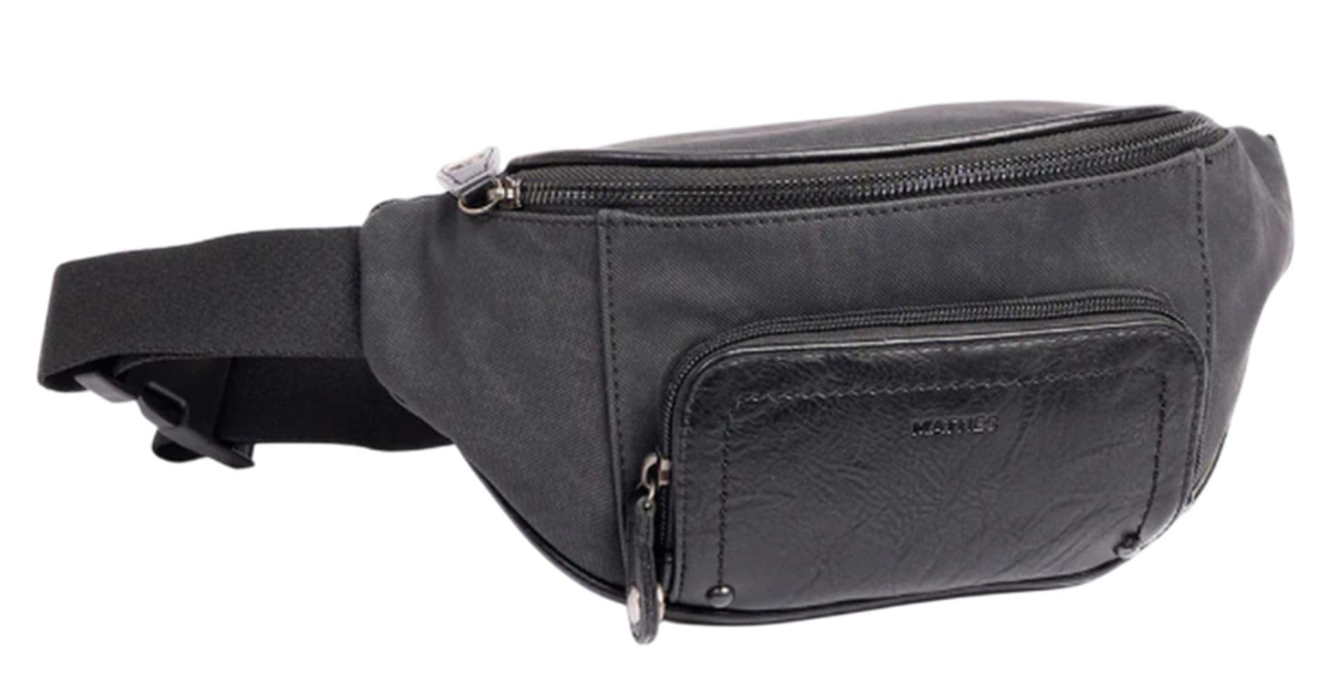 MATTIES, Reporter New Nappa 4020320, Black, Woman, Black/White, WAISTPACK