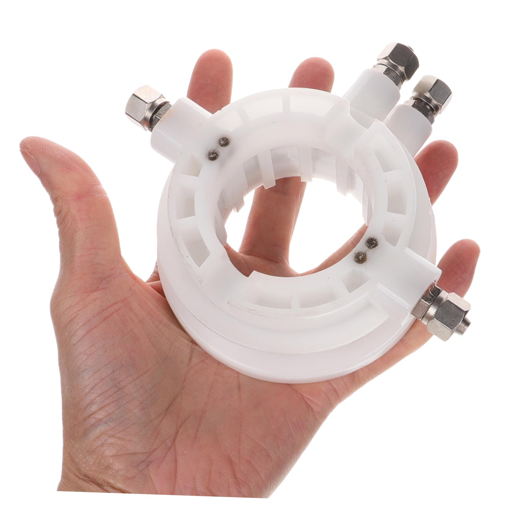 Valvola d Aria Rotante Bianca per Smontagomme, in Plastico e Metallo, per Riparazione Pneumatici Veicoli, Uso Facile e Versatile per Officine e Fai-da-Te