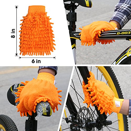 Singare 7Pcs Bicycle Bike Cleaning Tools Set, Bike Clean Brush Kit Suitable For Mountain, Road, City, Hybrid, Bmx And Folding Bike #TOP5