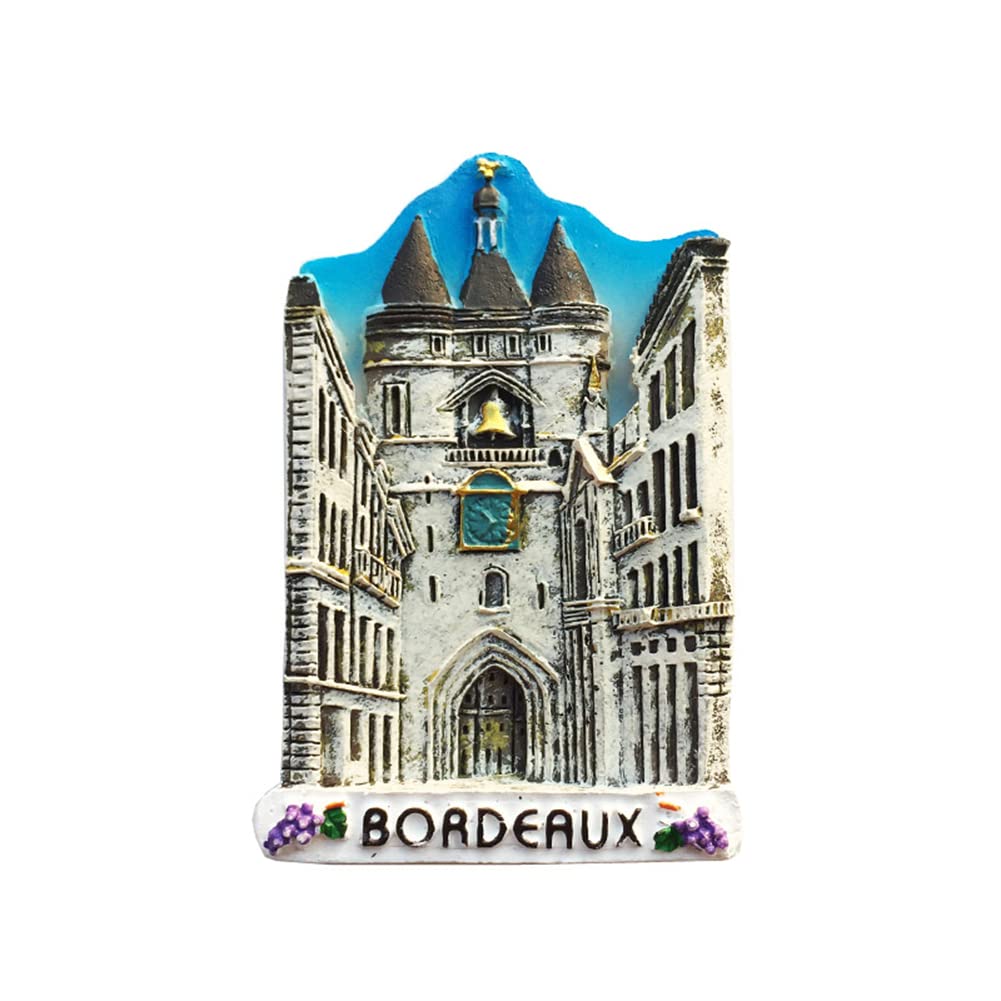 Aimant De Réfrigérateur 3D Bordeaux Souvenir De Voyage