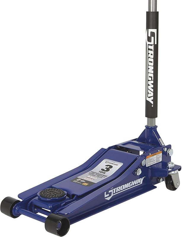 Low-Profile Service Floor Jack, 3-Ton Capacity | Professional garage service, Stable low-clearance lifting, Controlled positioning, Durable shop construction