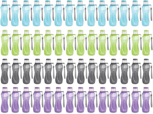 Miniatura 8 de MILTON Botella de agua deportiva para niños, reutilizable, a prueba de fugas, 25 onzas, juego de 4 unidades, plástico de boca ancha, botella grande