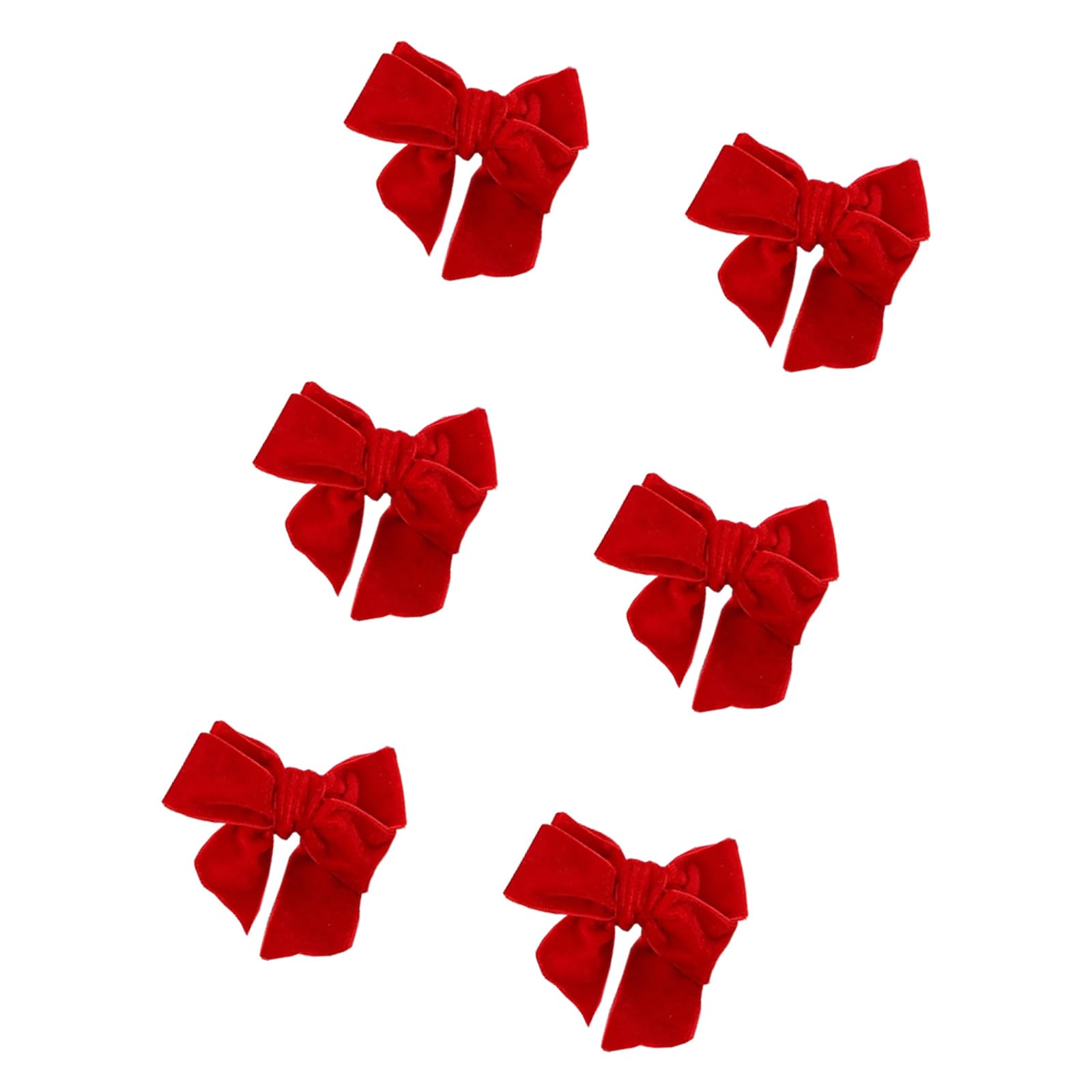 Limtula Festival Bowknot Shape Napkin Clip with Premium Velvety Texture Ideal for Family Gatherings Celebration Christmas Napkin Rings