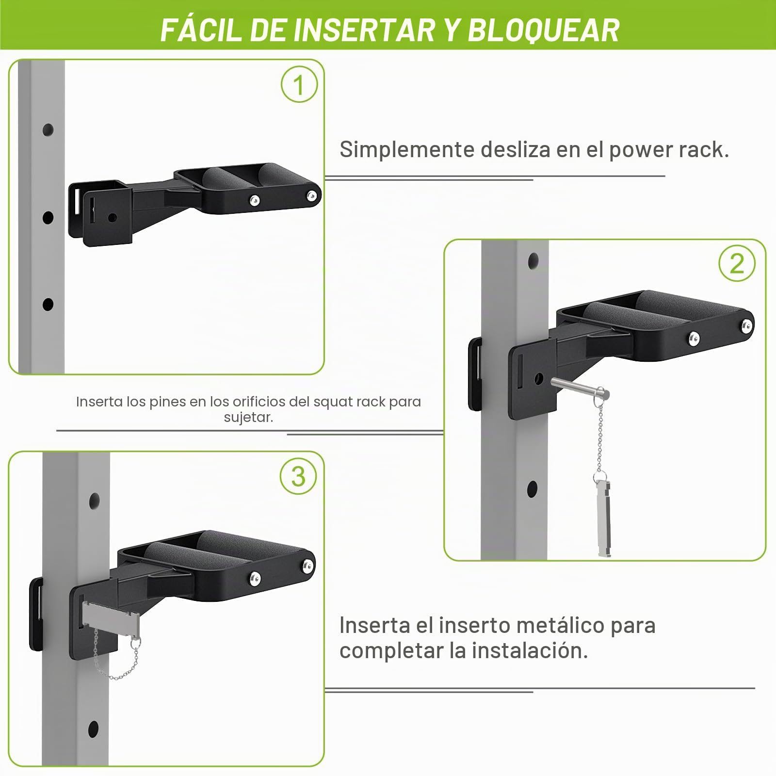 Kipika Accesorio de barras de inmersión de agarre múltiple para rack de potencia, asas de agarre anchas y estrechas, accesorios de inmersión para gimnasio en casa, entrenamiento de fuerza, agarres