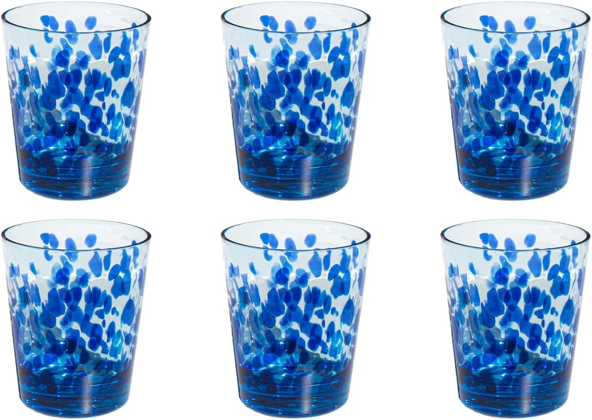 Vetro Acrylic Drinking Glass - Blue - 16.1 oz - Set of 6