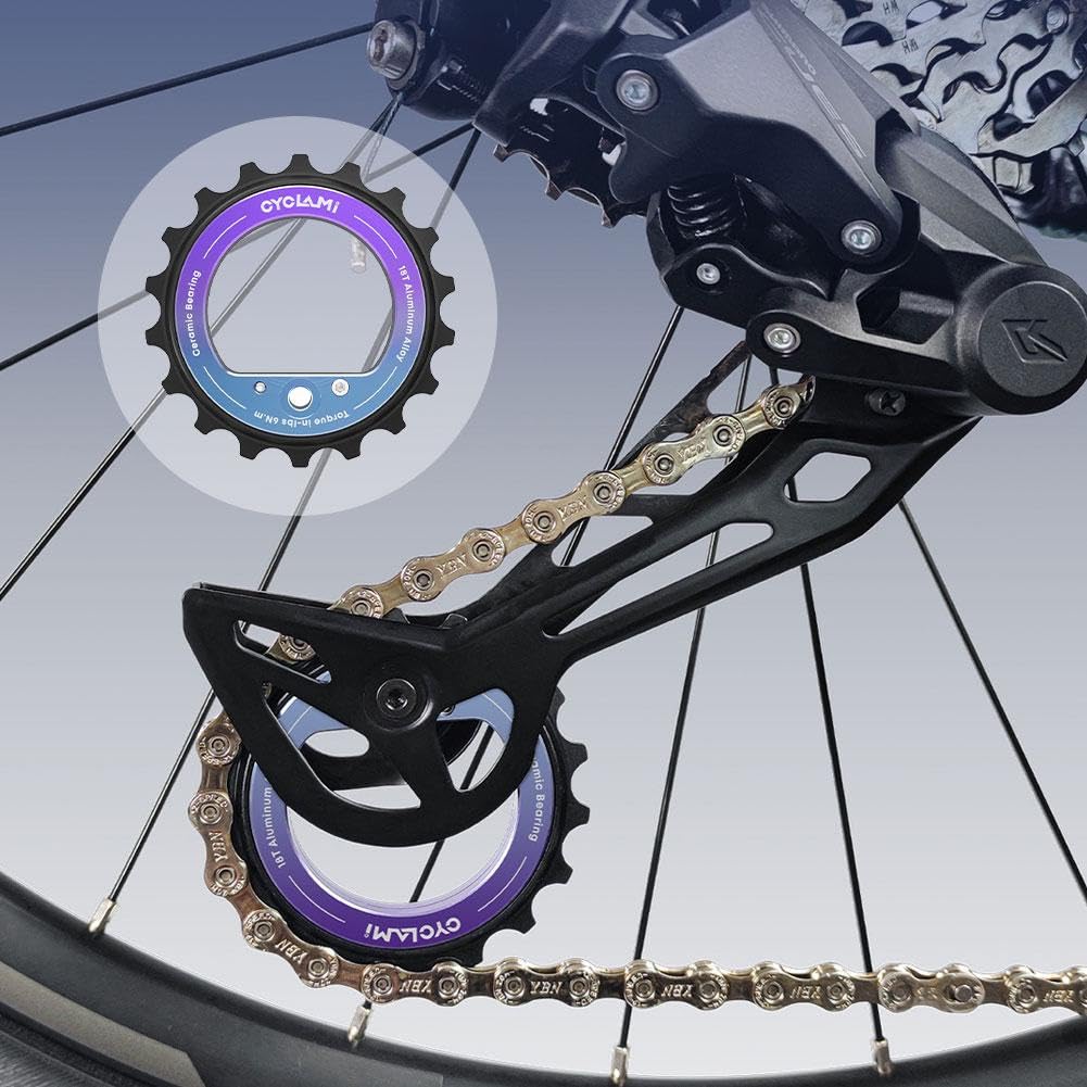 Amazon.co.jp: 18T 中空偏心ビッグプーリー 自転車用 18T ガイド