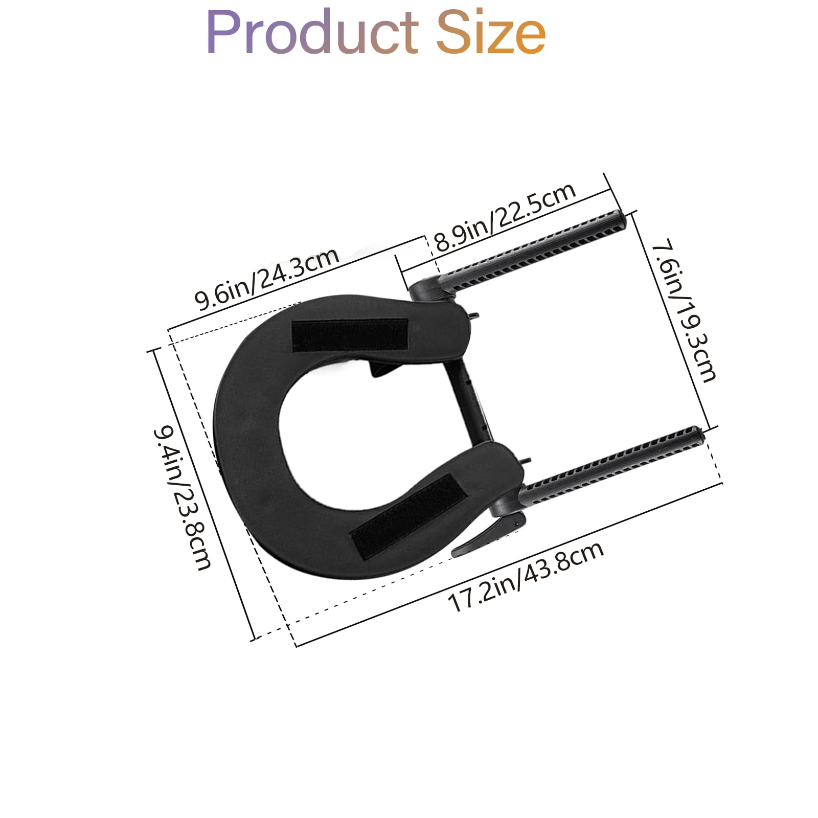 1 soporte para mesa de masaje, base de masaje negra, para cama, soporte para reposacabezas universal, ajustable, para mesas de masaje, reposacabezas y reposacabezas, 1 unidad 6