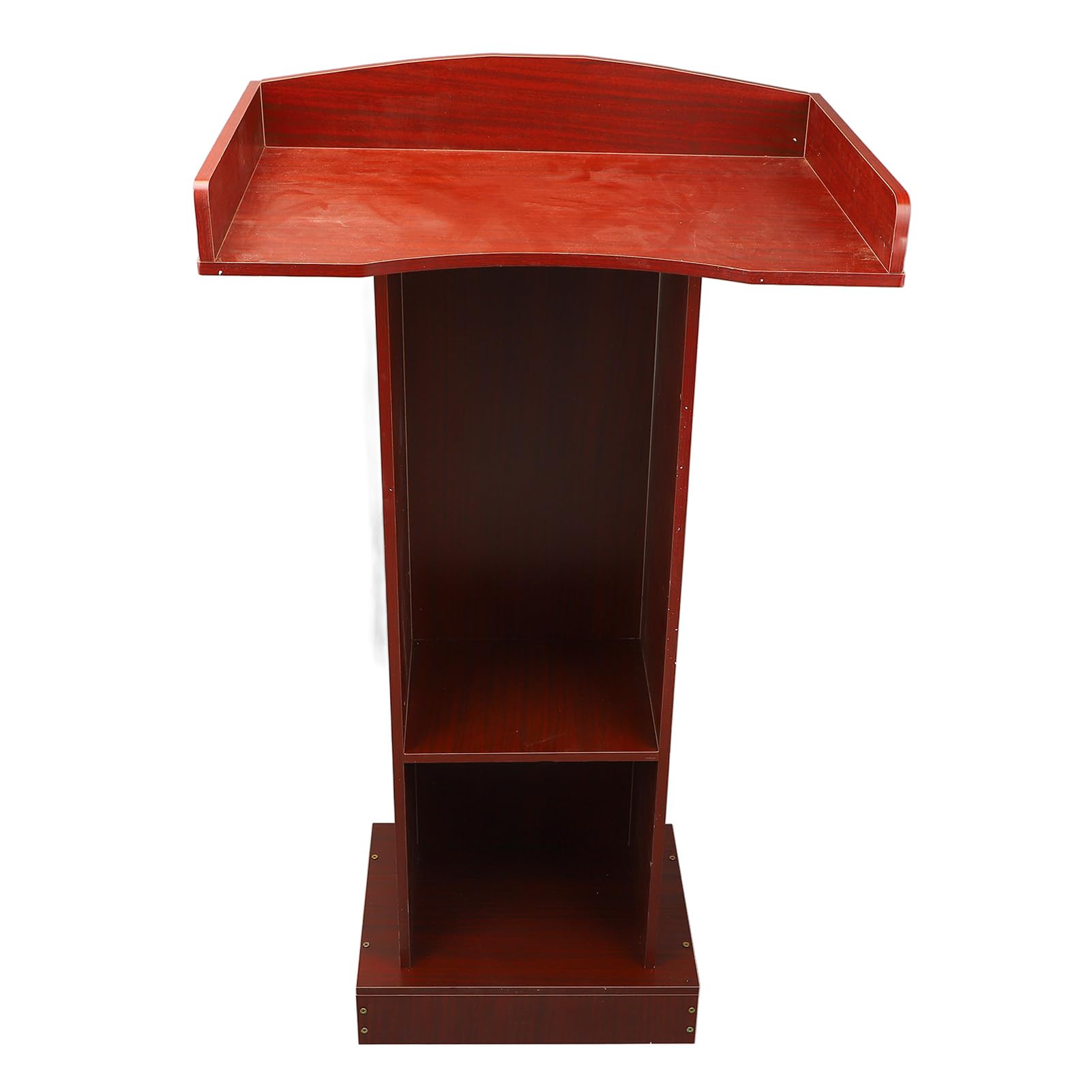 Podium Stand, Modern Lecterns, Small Podium Stand with Storage Shelf, Large Countertop Area, for Professional Presentation, Conference Room Classroom Concert