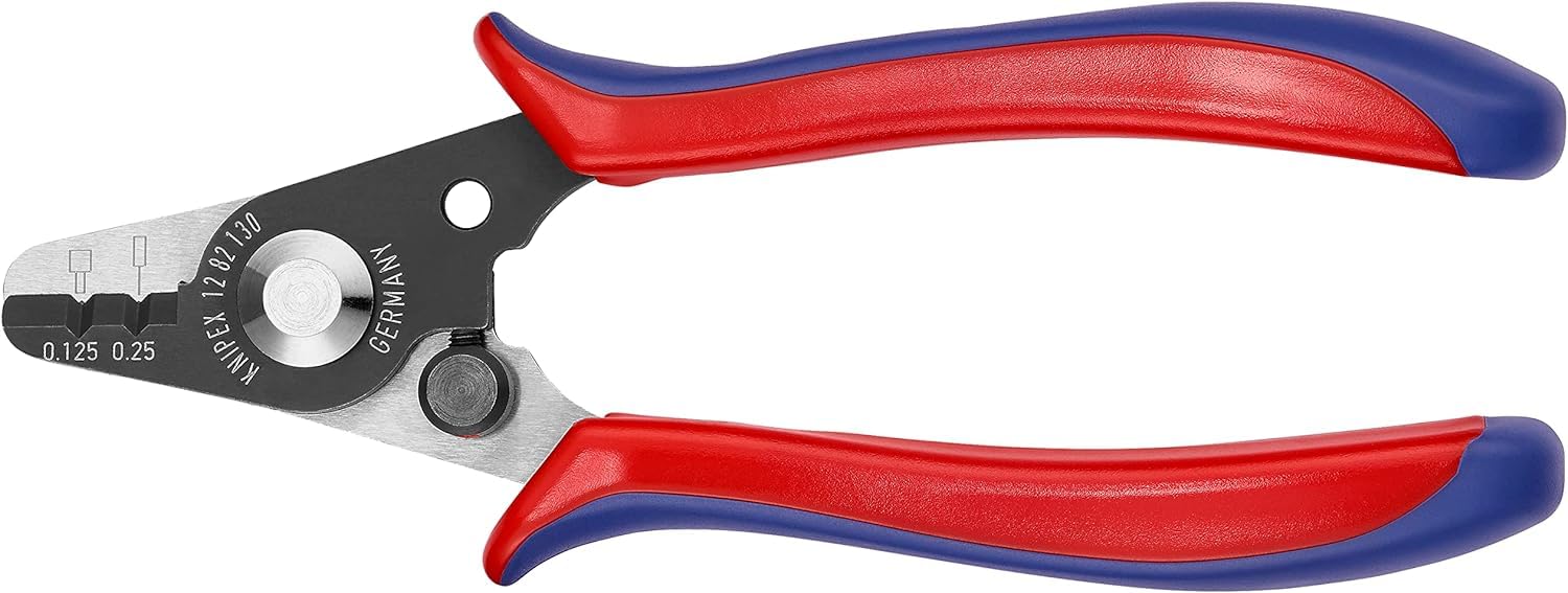 Knipex Stripping Pliers, 0.125mm Min, 0.25mm Max, 178 mm Overall