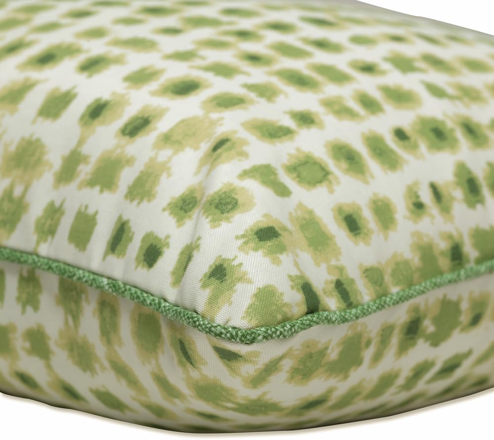 Pillow Perfect Outdoor/Indoor Alauda Grasshopper Green Floor Pillow, 25" x 25"
