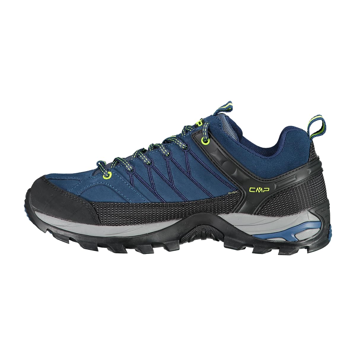 CMP Rigel Low Trekking Shoes Wp, Scarpe da trekking Uomo, Blue Ink-Yellow Fluo, 40 EU