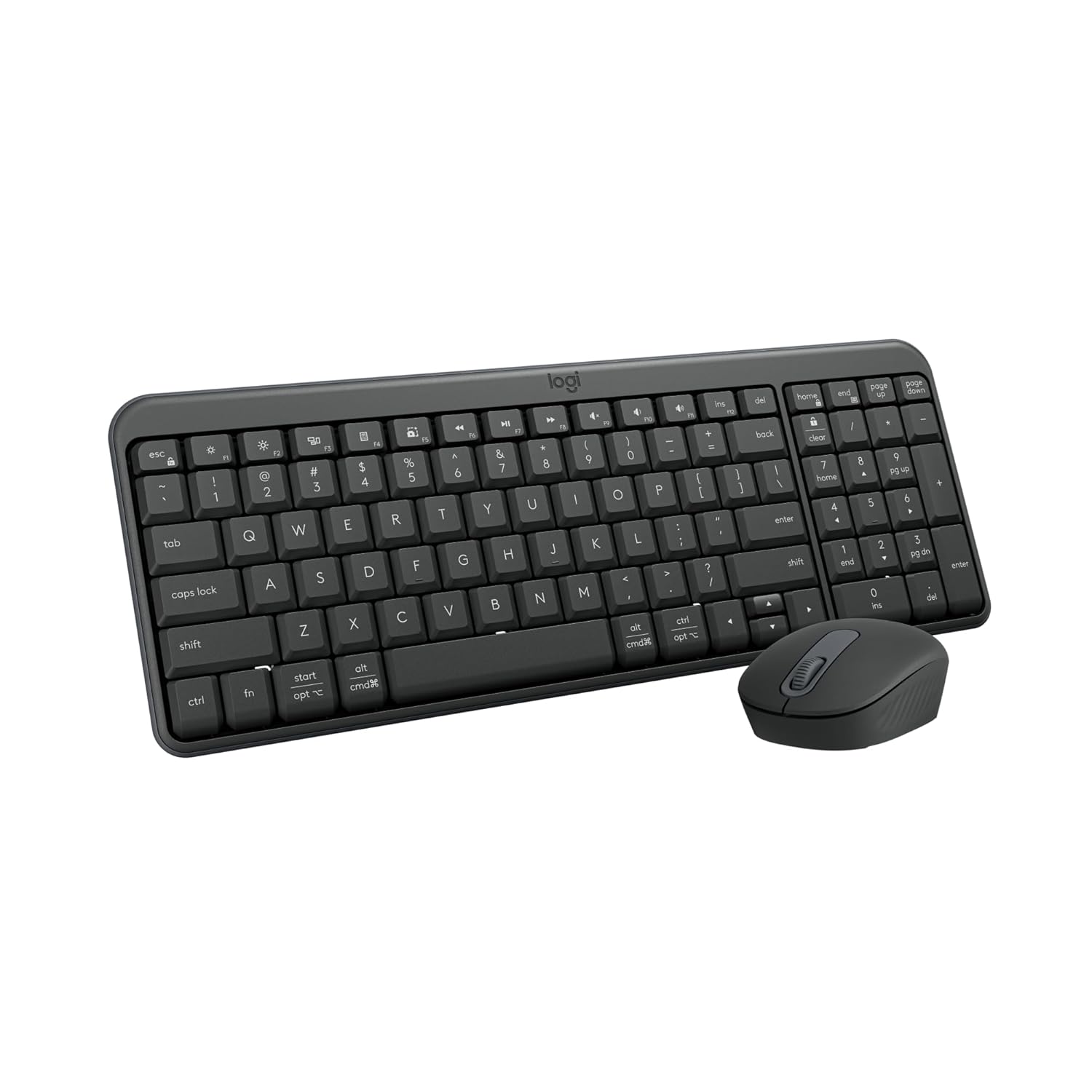 Logitech MK250 Bluetooth Wireless Mouse and Keyboard Combo Fast Easy Connectivity Compact Wireless Keyboard Ambidextrous Mouse Durable Build