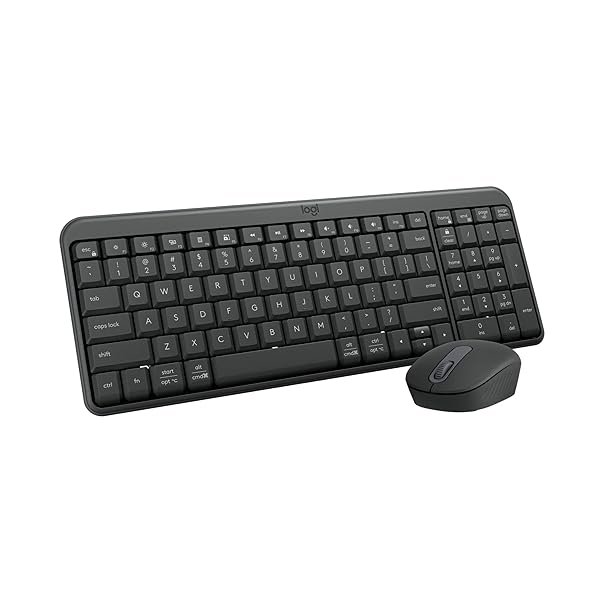 Logitech MK250 Bluetooth Wireless Mouse and Keyboard Combo: Fast & Easy Connectivity, Compact Wireless Keyboard, Ambidextrous Mouse, Durable Build - Windows/MacOS - Graphite