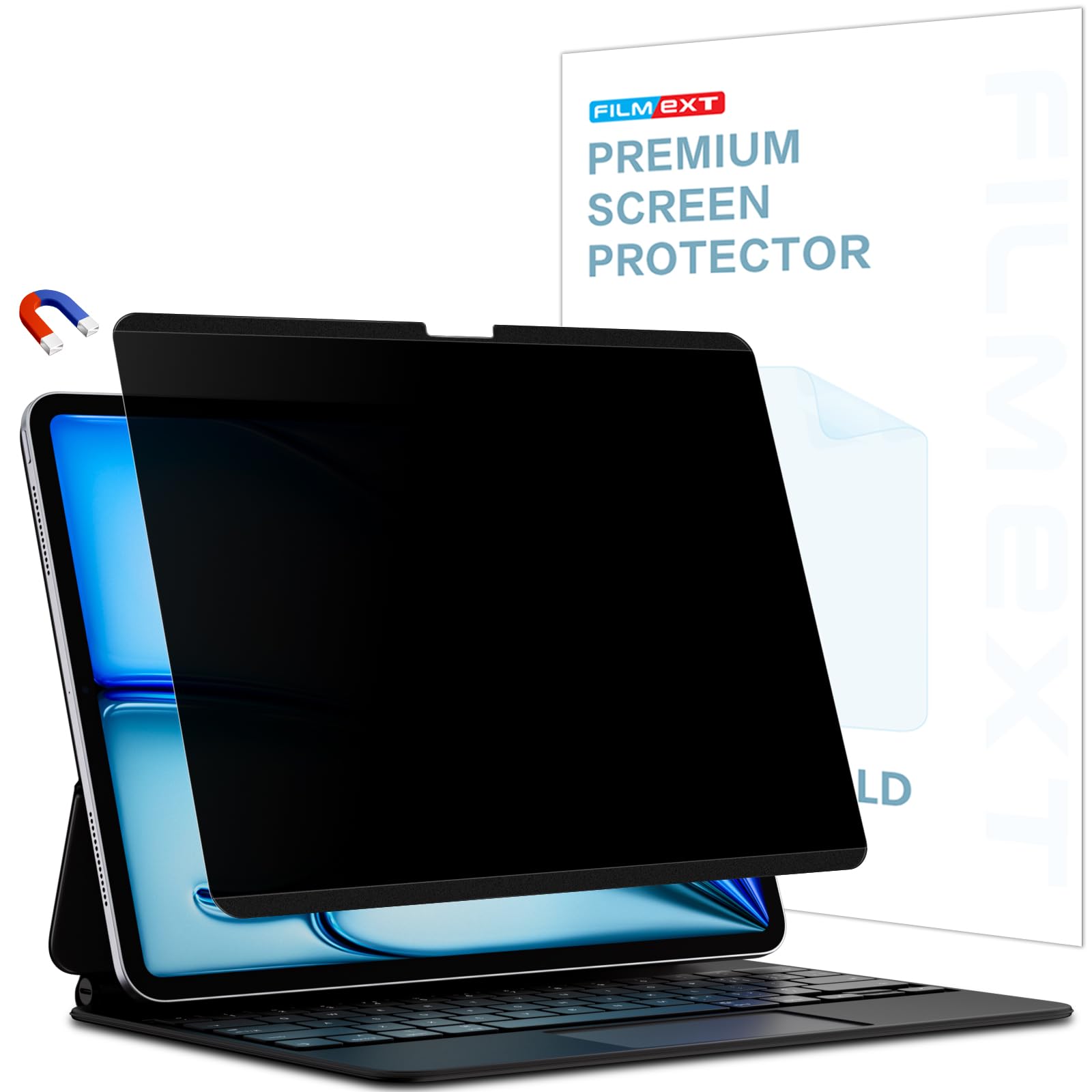 FILMEXT Magnetic Privacy Screen Protector for iPad Air 13 inch 2026-2024