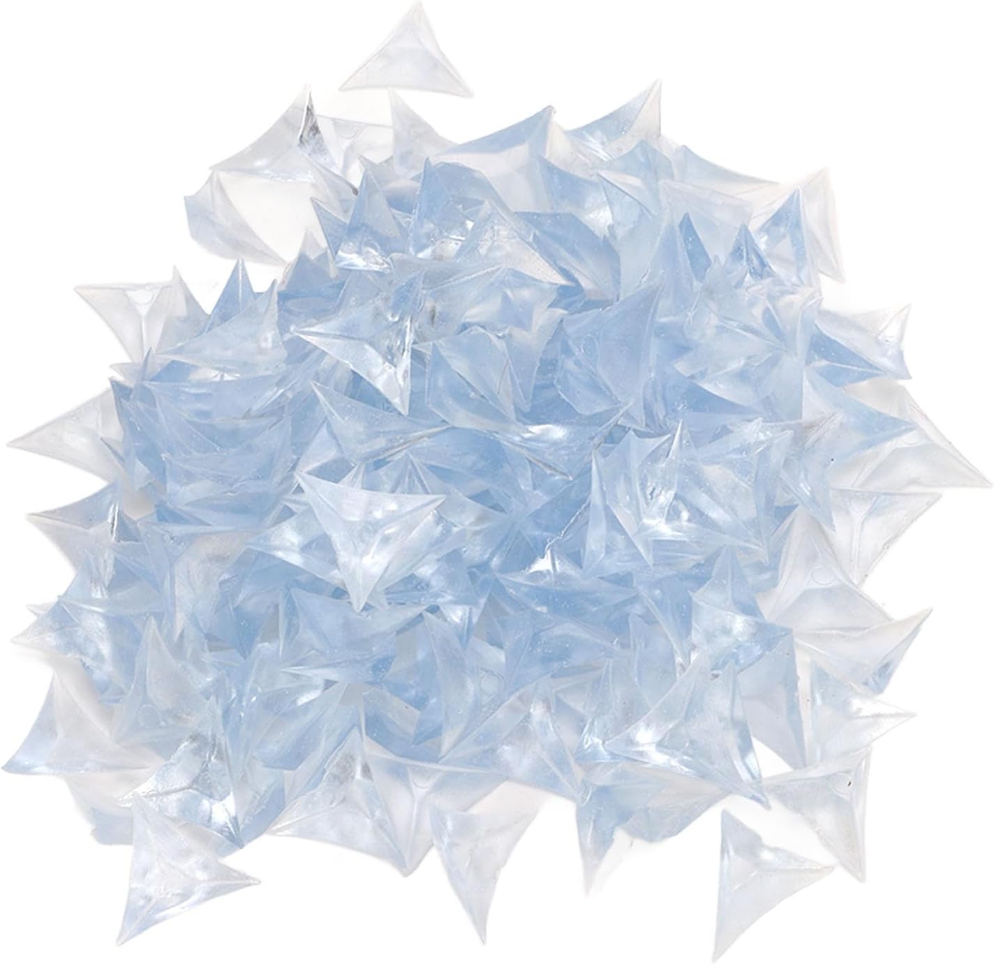 200PCS Triangle Transparent Crystal DustProof Corner, Stair Corner Dust Guards