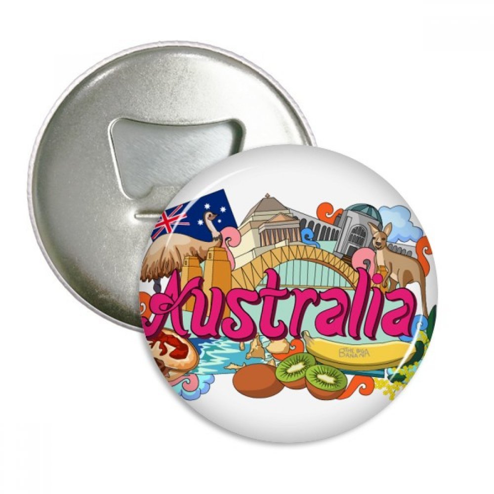 Décapsuleur aimant Australie pour animer vos apéritifs et décorer la cuisine avec style