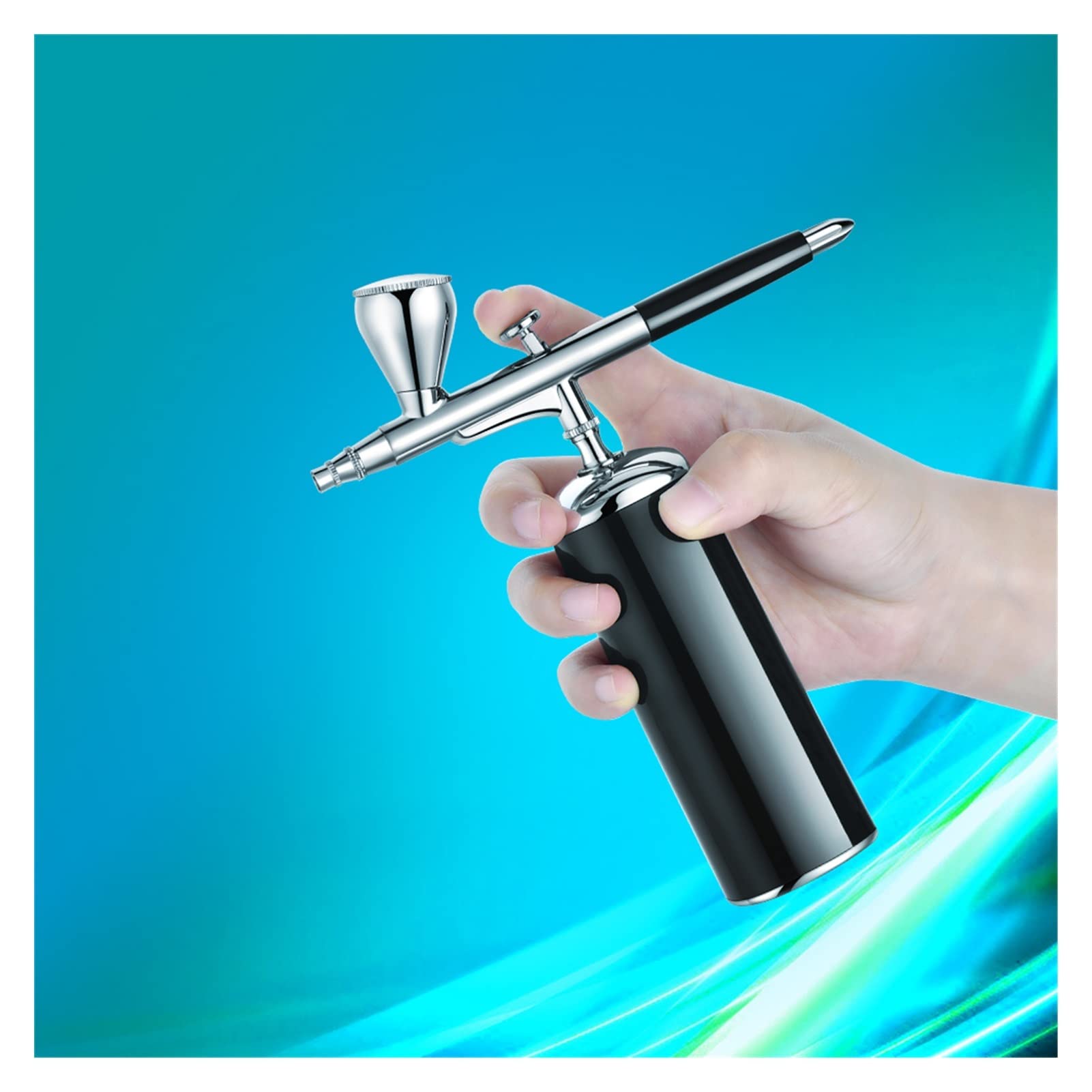 Juego de aerógrafo con pulverizador de Pintura, Kit de Pistola con Cepillo de Aire para Maquillaje Facial Profesional, bolígrafo Recargable por USB para la Piel, SPA, Arte, manicura de uñas, bricola