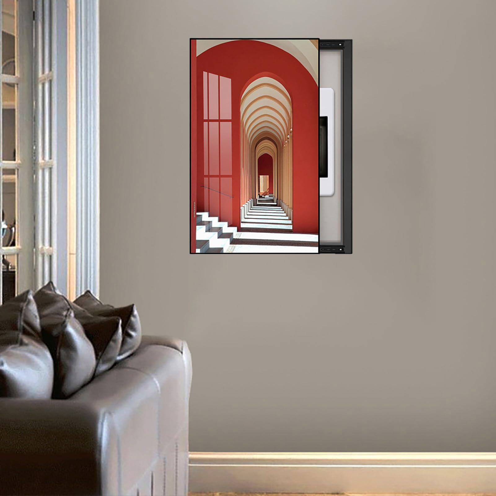 Coprire il quadro elettrico a parete, il quadro el Electrical Panel Cover Decorative, Hide Meter Electric Meter Box Decorative Painting, Wall Mounted Electrical Panel Cover, Various Styles Available -