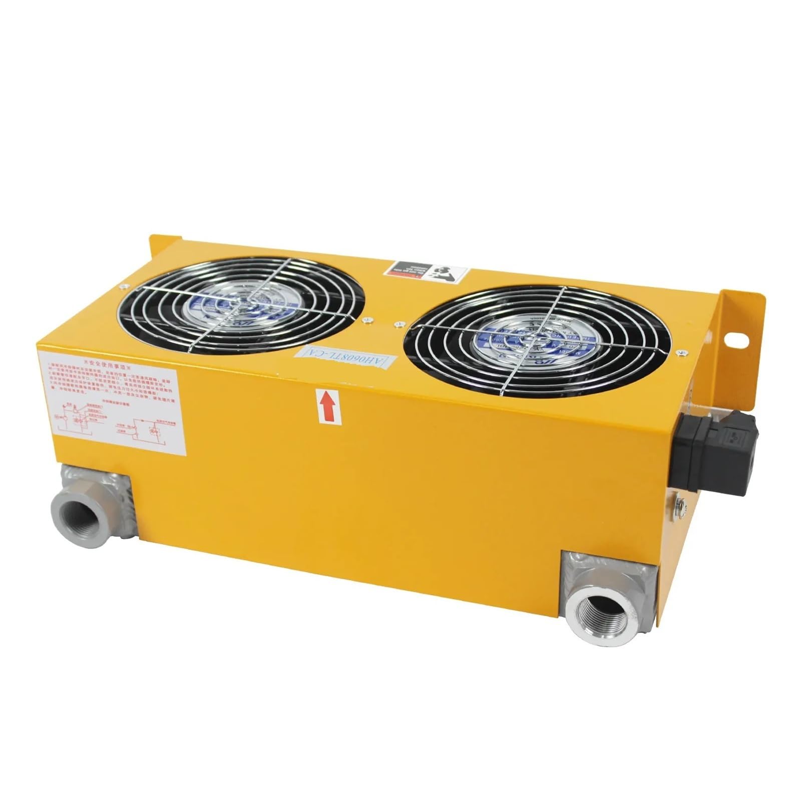 AH0608TL-CA Radiador de flujo 60 l/min Enfriador aceite Intercambiador calor aire Placa Pasador Sistema hidráulico Reducción rápida de temperatura(AC220)