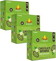 Vista 16 de Amrita Barras de coco con chispas de chocolate, veganas, sin gluten, con alto contenido de proteínas a base de plantas, alto contenido de fibra, sin