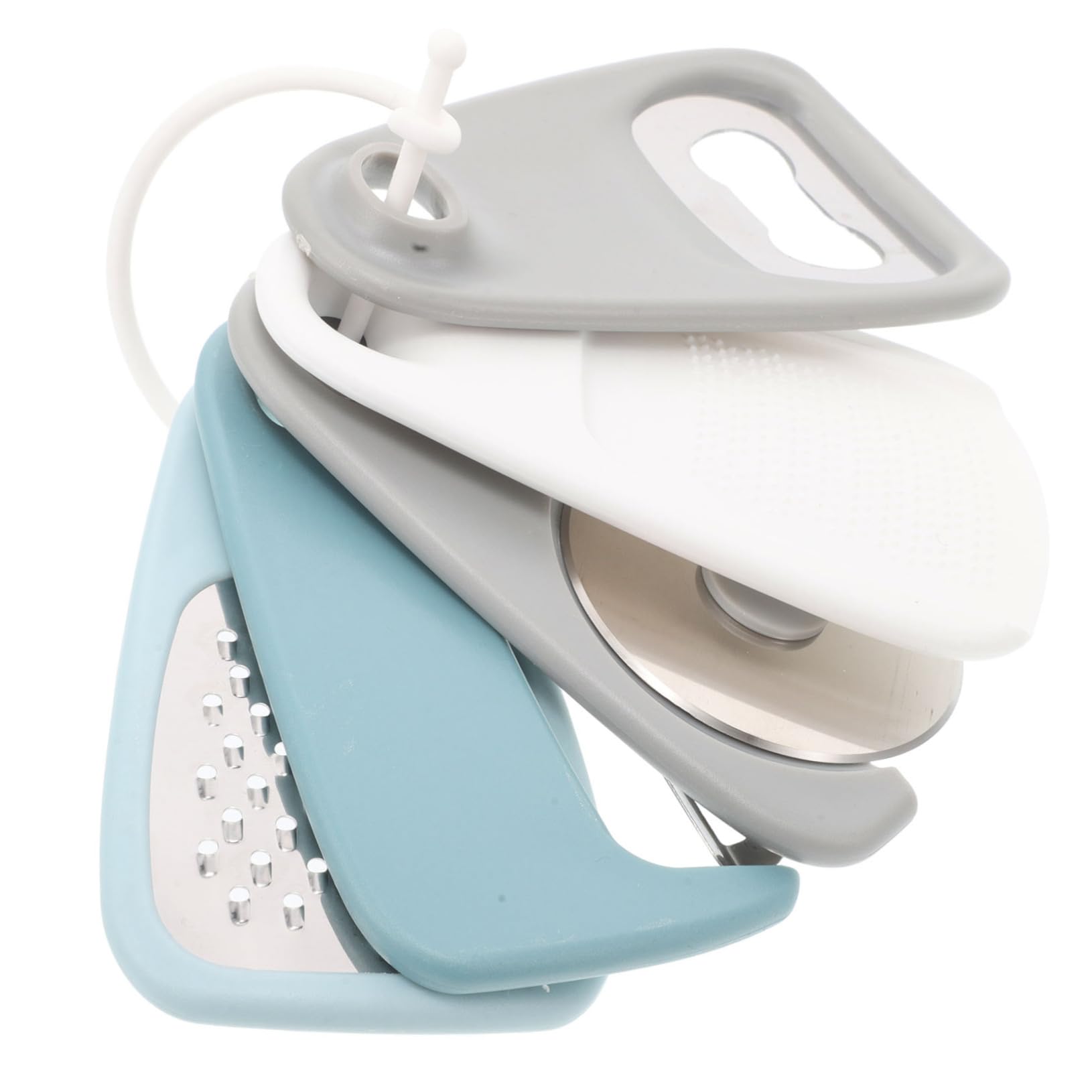 IMIKEYA Utensili da Cucina Multifunzione Affettatrice per Verdure Grattugia per Frutta Pelapatate Apribottiglie Accessori per Cucina Pratica