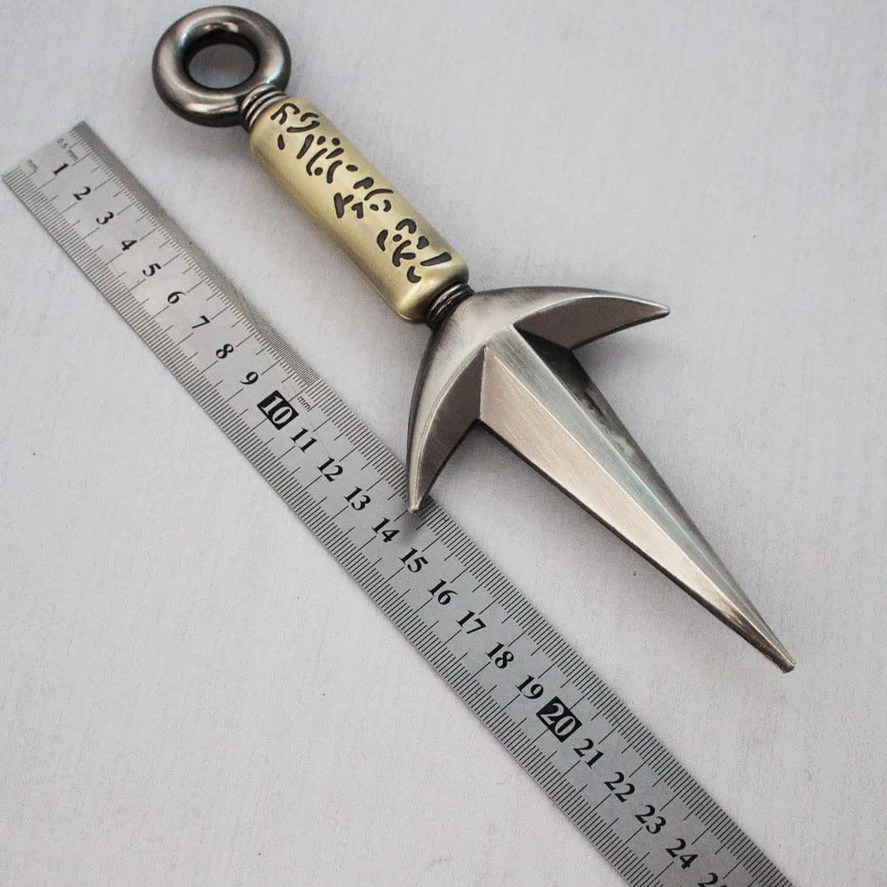 Kunai Weapon Namikaze Minato Simulation Metal Kunai Model Kunai Ninja Sword Arma Figura de acción Juguetes (plateado) 3