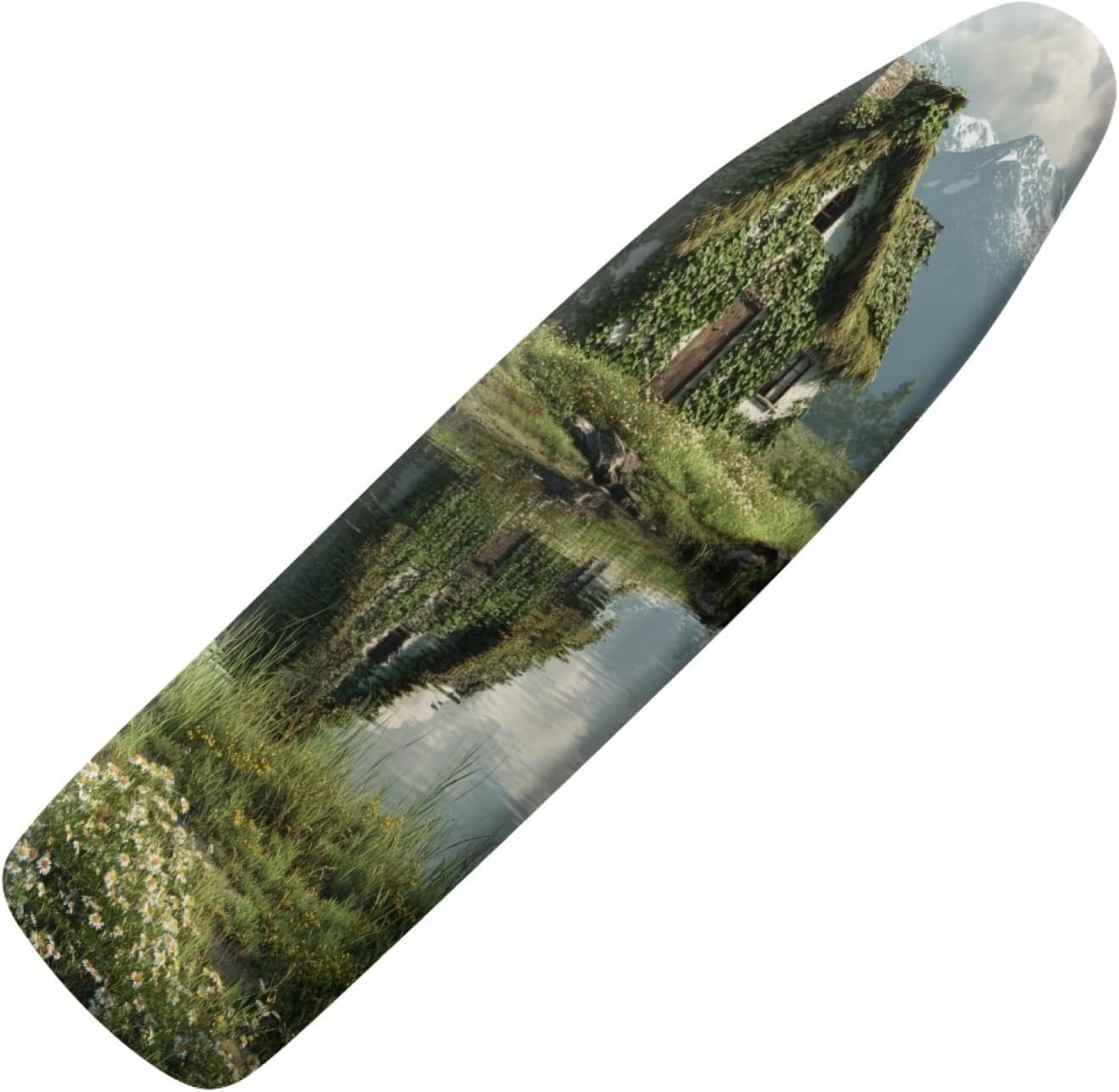 Iron Board Cover with Padding Standard Size Green Vine House Padded Ironing Board Covers 15x54 Heat Reflective Extra Thick Wide Non Stick Scorch and Stain Resistant Heatproof