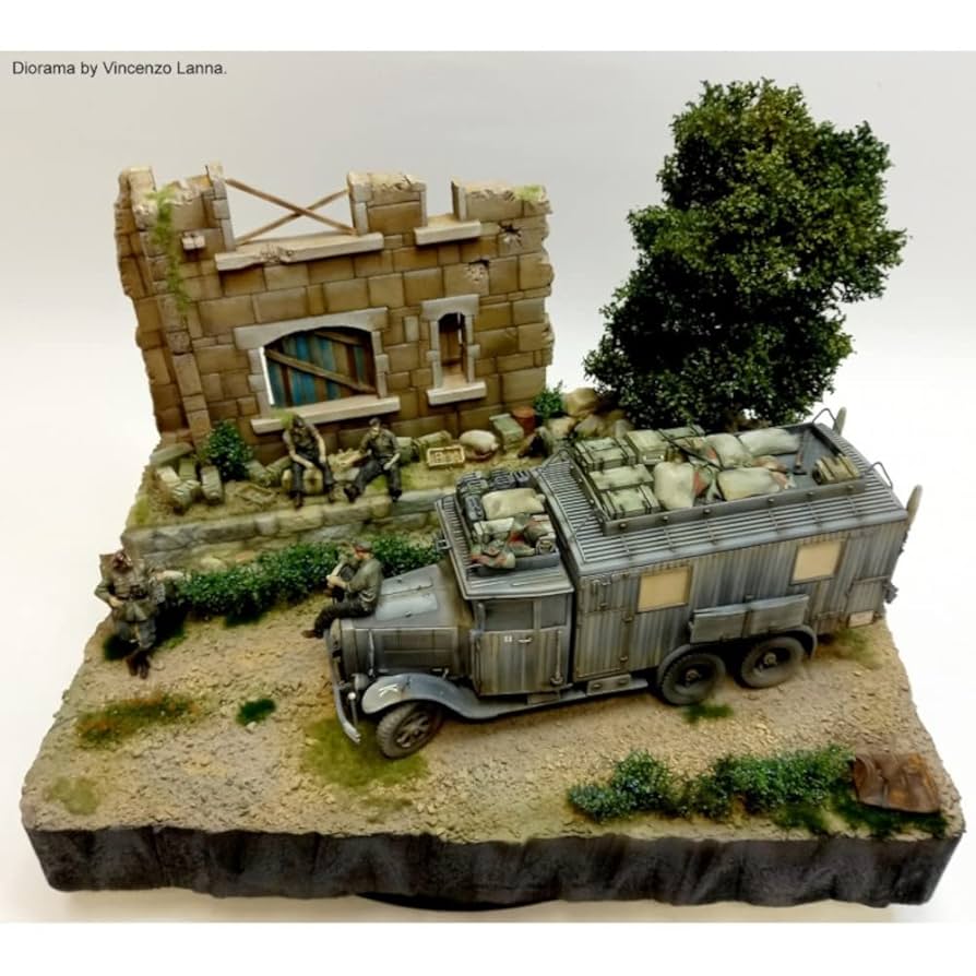 家模型 こちらは売却済です Amazon | ロイヤルモデル 1/35 ジオラマ素材 廃墟と化した建物